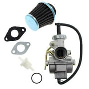 PZ20 Carburetor with Air Filter | Fits Kazuma 50cc-125cc Chinese ATV Quad Go Kart UTV | Aluminum Alloy | 20mm Intake | 32mm Filter Mount | Durable Replacement Kit